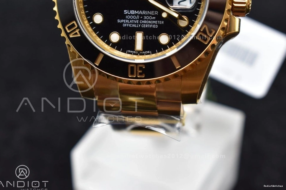 Bold 904L Edition Black VS Submariner 1:1 YG 1138 Steel Ceramic VSF Best 126618 LN 0424